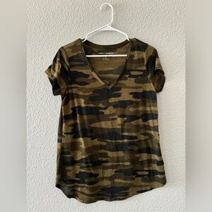 Lucky Brand Camo V Neck Shirt